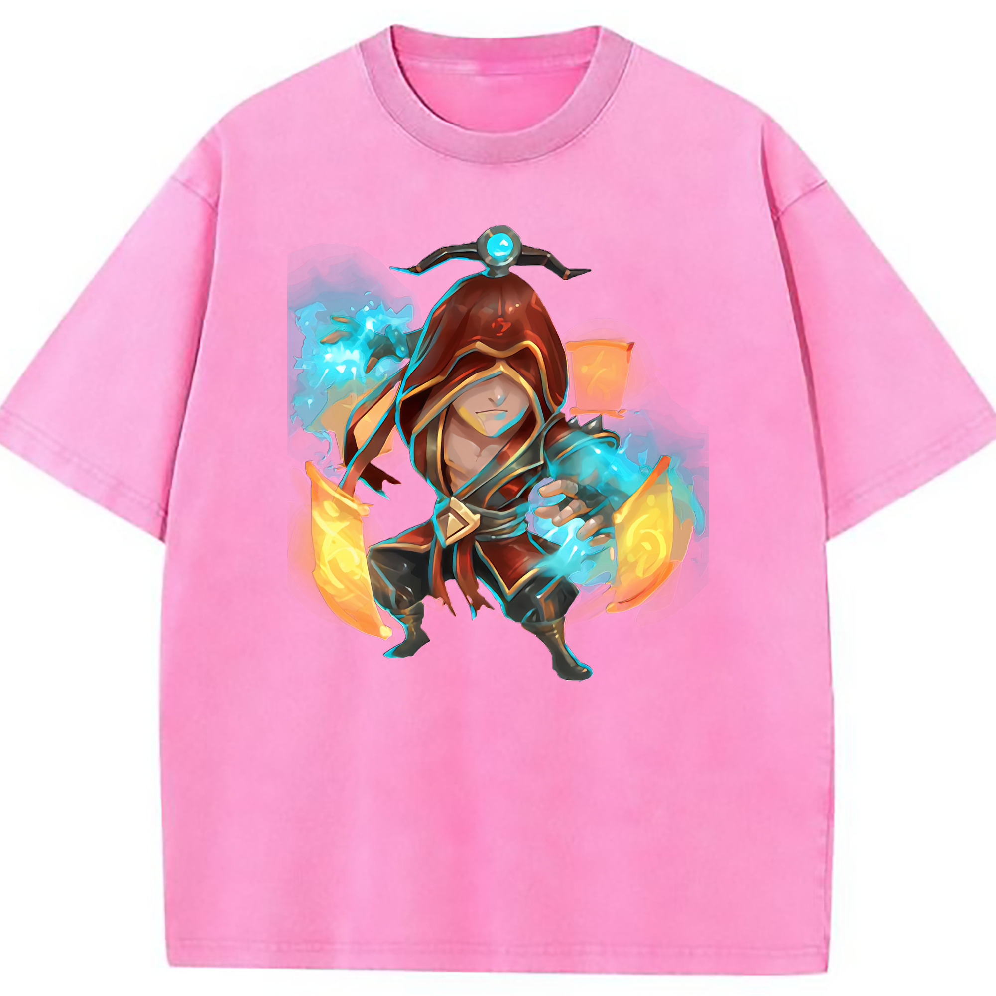 （画像用） リーグ・オブ・レジェンド League of Legends LOL 綿100% ヴィンテージ風 半袖Tシャツ（フロントプリント）